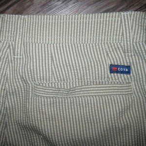 Cova Shorts (Size 31) Light Brown Seersucker